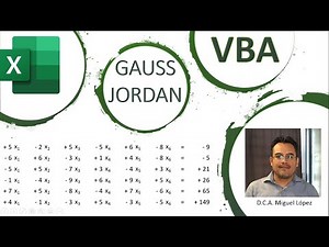 Método de Gauss Jordan en Excel