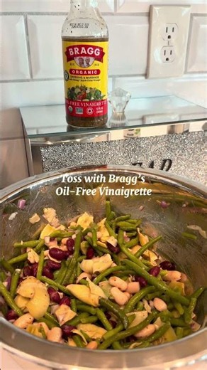 Easy Vegan & Gluten-Free Three Bean Salad 🥗