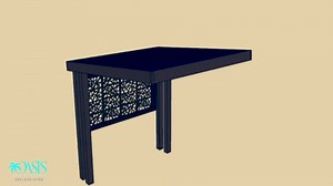 4K Aluminum Solara Adjustable Louver Pergola Combination by #OasisPatioCover installed in Eastmark, Mesa, Arizona. #3DRender #4KAluminum