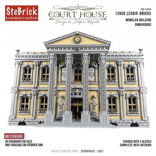 LEGO MOC-77106 Court House (Modular Buildings 2021)