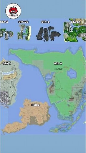 All GTA Maps #gtamap #gta6 #gta5 #gta4