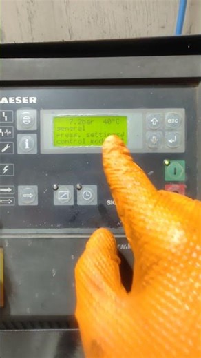 How to do pressure settings in Kaesar Compressor #kaesar #compressor #pressure #settings #aircomp