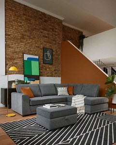 8K views · 24 reactions | The Orka sofa bundle is here to transform your space with timeless style and everyday practicality. Classic design? ✔️ Easy-clean fabric? ✔️ Perfect for family life? Absolutely ✔️✔️✔️ With a £109 saving, it’s the perfect time to cosy up in style! ️✨ https://www.dfs.co.uk/orka-bundle-express/oxk1gapzx?skuId=6199539 李 Orka Left Hand Facing Arm Open End Corner Sofa and Large Storage Footstool Bundle  Kalel Rug | DFS | Facebook