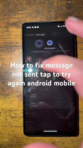How to fix message not sent tap to try again android mobile