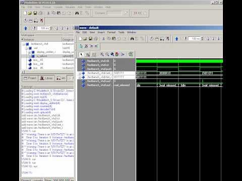 How to use ModelSim : tutorial : Count & Display