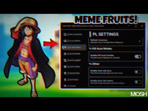 *NEW* MEME FRUITS SCRIPT (PASTEBIN 2025) ( AUTO FARM LVL , AUTO QUEST , KILL AURA )
