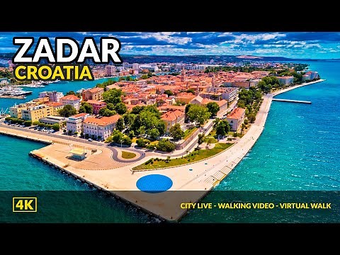 4K Walking tour Zadar Croatia