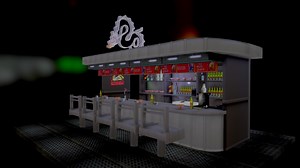 White Dragon Noodle Bar Blade Runner - Download Free 3D model by tl0615