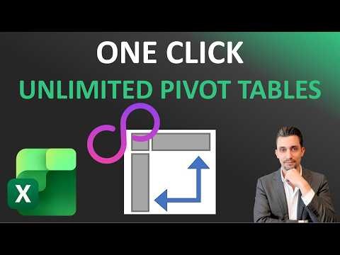 Excel Tips - Create Multiple Pivot Tables in One Click | Data Analysis | Shortcuts