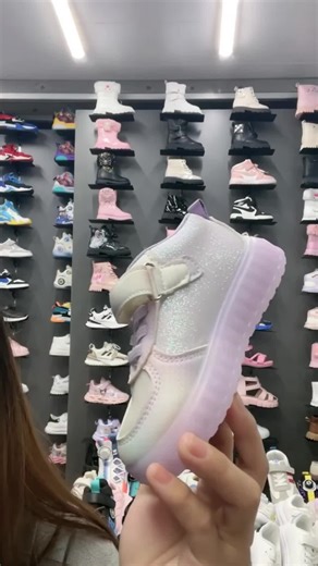 New LED sneakers shoes for kids girls high top light up board shoes for kids size 25-30