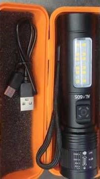 Powerful Zoomable Flashlight || High Power Torch Light || USB Charging Best For Camping #flashlight