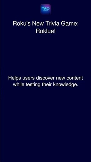 Roku's New Trivia Game: Roklue!