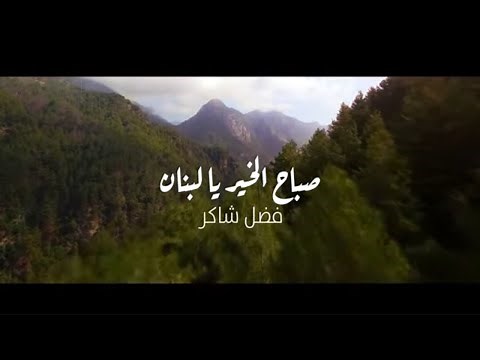 Fadel Chaker - Sabah El Kheir Ya Lebnan (Official lyric video) | فضل شاكر - صباح الخير يا لبنان