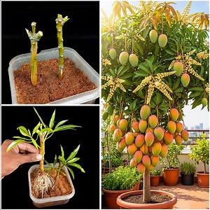 7.3K views · 77 reactions | Stem to plant || How to grow mango plant || Make your garden healthy,juicy with seasonal fruit | DIY IndoorGarden | Facebook