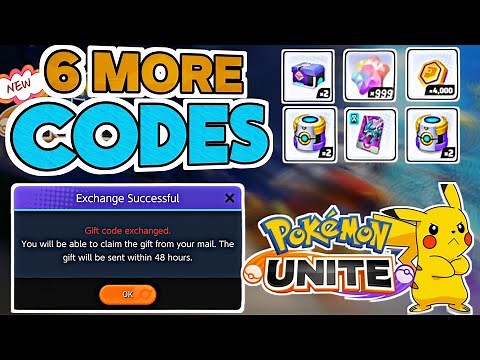 ALL Codes🌟 Pokemon Unite Gift Codes 2025: For Everyone | New Pokémon Unite Codes | Codigos