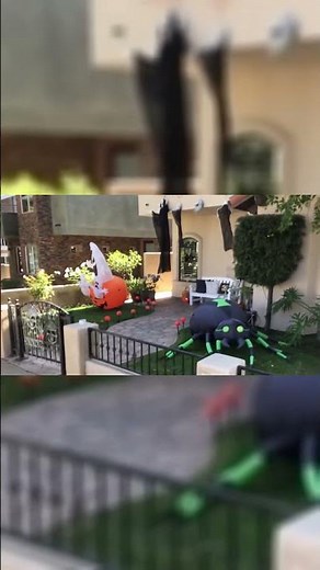 You Won't Believe These Halloween Inflatables at Night!