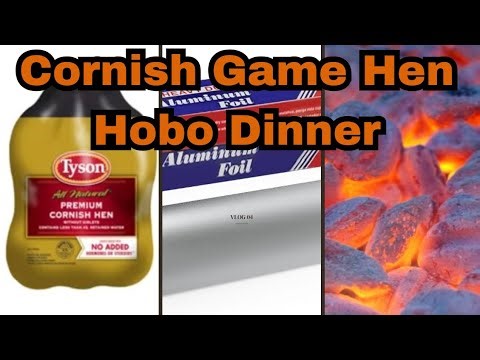 Easy Campfire Meal. Cornish Game Hen, Hobo Dinner