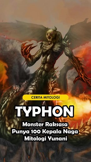 Typhon adalah monster raksasa hibrida setengah manusia dan naga raksasa dengan seratus kepala dan memiliki sayap dari mitologi yunani. #storytime #kamuharustau #edutok #mitologi #mitologiyunani #fyp #mitologer #typhon #monsteryunani