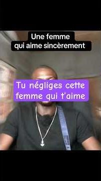 Tu négliges cette femme qui t’aime. Ne fais jamais ça 👎🏼