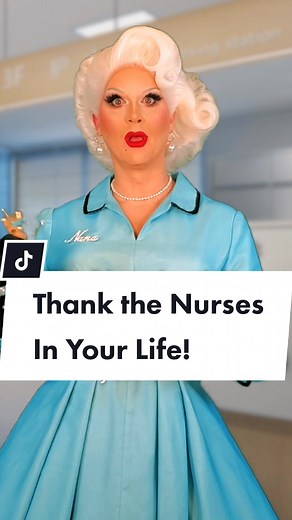 It's International Nurses Day! Thank the Nurses in your life! #nanatuckit #dragqueen #nurse #internationalnursesday #thankyou #vintagestylenotvintagevalues #healthcare