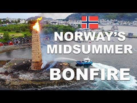 Norway's Midsummer Bonfire (Alesund's Midsummer Festival)