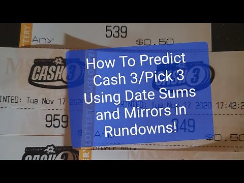 Cash 3 How to Predict a Win Using Date Sum and Mirror Numbers in Rundowns!