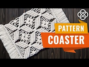 Macrame coaster pattern | Boho Room Decor | Easy Macrame Tutorial for Beginners