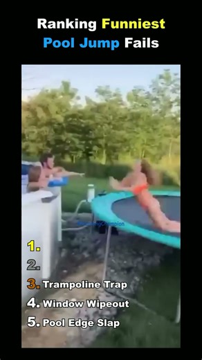Ranking FUNNIEST POOL JUMP Fails 💦 #shorts
