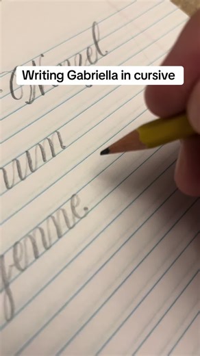 Writing Gabriella in Cursive: A Calligraphy Guide