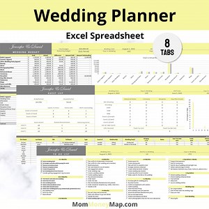 Wedding Planning Excel Spreadsheet Template, Personalized Newly Engaged Gift Idea, Thoughtful Unique New Engagement Gift for Him and Her - Etsy Australia