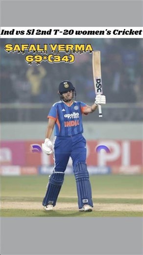 Shafali 69*(34) Indw vs Slw 2nd T-20 Top 3🔥 Moment #shorts #ytshorts