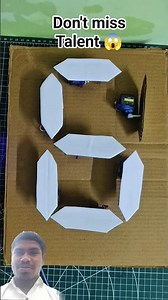 How to Make 7 Segment Display Using Servo Motors 🤖 | Arduino😎 |GSN CREATIONS| #youtube #shorts
