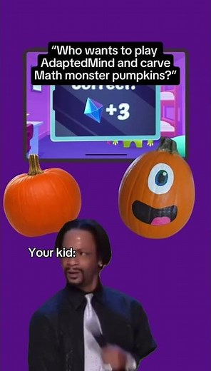 Learning doesn’t have to be scary unless it’s monster math! #Adaptedmind #spooky #ParentHack #Math
