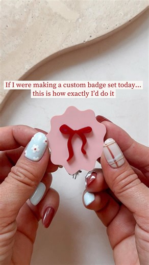 Monochromatic Finds on Instagram: "Don’t scroll yet 👀 This isn’t just a badge… it’s something you wear every single shift. I design my custom badge sets the same way I design my own ✔️ durable for long shifts ✔️ pastel but still cute ✔️ personal enough that people ask where you got it Because if you’re wearing a badge all day… it should feel like you, not an afterthought. Watch till the end to see the final set come together ✨ And if this made you think of a coworker who’d LOVE this… 👉 save it