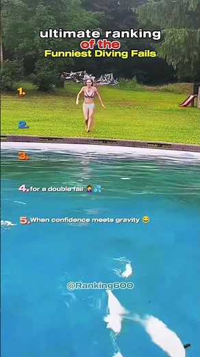 Ultimate Ranking of the Funniest Diving Fails 😂💦 #shorts