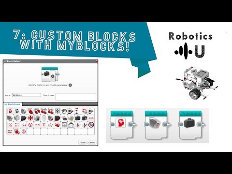 EV3 programming 7: Creating custom blocks using MyBlocks!
