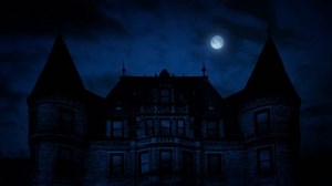 clip-16890391-gothic-mansion-house-night