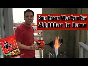 Powerful 200,000 BTU Wok Jet Burner! SHIN RAMEN Stir Fry