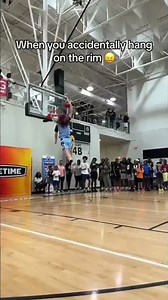 Crazy basketball dunk gone wrong