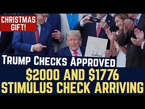 CHRISTMAS GIFT! Trump Checks Approved and Coming | $2000 and $1776 Checks | Stimulus Check Update