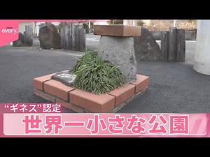 【世界一小さな公園】「ギネス世界記録」認定 “自称”外れる