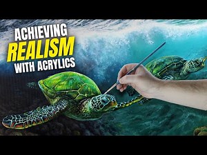 Painting REALISTIC ART with ACRYLICS