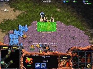 120106 SCBW FPV Melee ZvT Python 5드론발업 vs ..테란