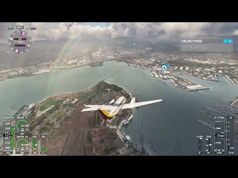 Honolulu Hawaii sightseeing Microsoft Flight Simulator