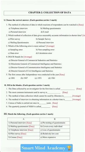 1st PUC Economic Part-A . Chapter-1 Introduction And Chapter-2 Collection of Data Question Bank