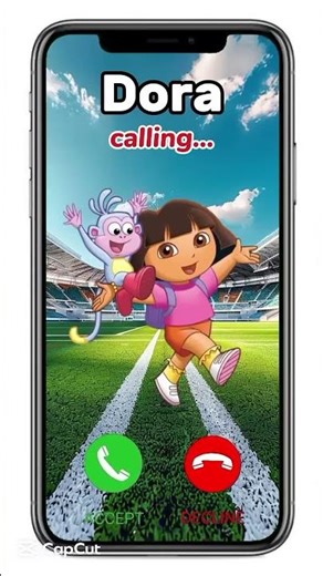 Dora Calling #smartphone #gaming #cartoon