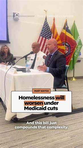 Trump administration cuts to Medicaid will push more people into homelessness and drain resources from people overcoming homelessness, says Scott Hall, deputy director of the City of Phoenix Office of Homeless Solutions. Watch 👆 | The Copper Courier