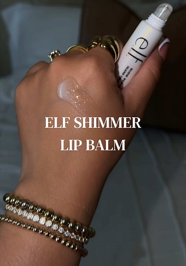 ELF Shimmer Lip Balm Review — Island Colada Glow