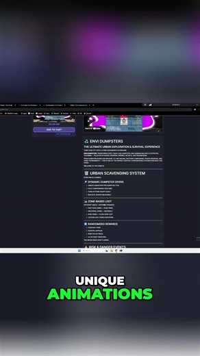 FiveM & QBCore: Dynamic Dumpster Diving System #shorts