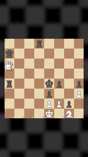 One Wrong Move and White Gets Checkmated... #chess #chesspuzzle #chestactics